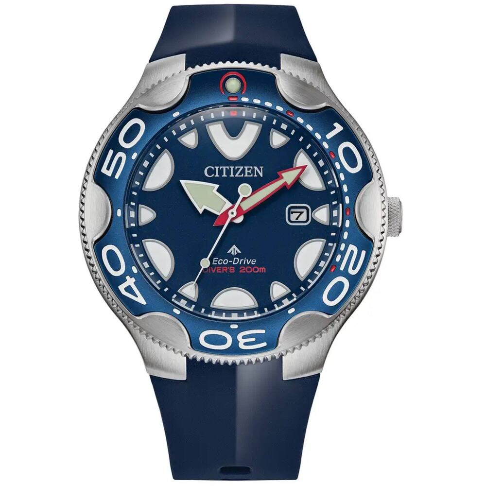 Citizen Men's Watch Promaster Orca Blue Dial Polyurethane Strap Dive BN0231-01L